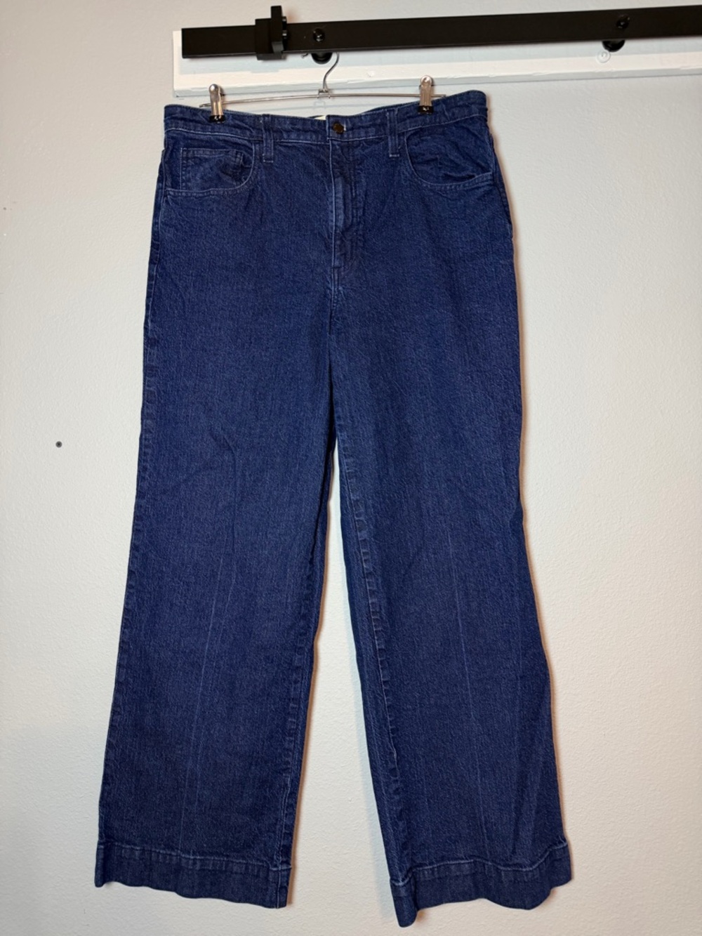 Universal Thread Womens High Rise Wide Leg Jeans Size 14R 14 Regular Dark Wash